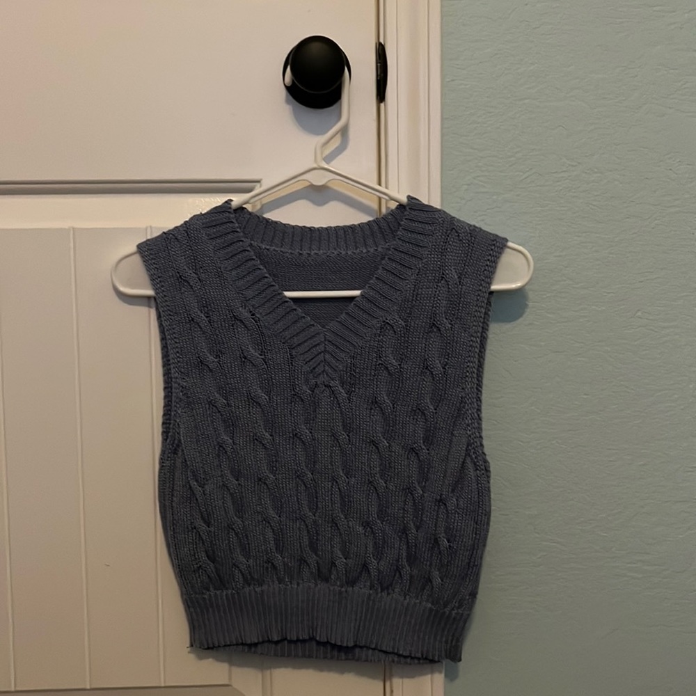 Purple sweater vest